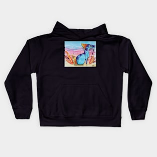 Sunset Dragon :: Dragons and Dinosaurs Kids Hoodie